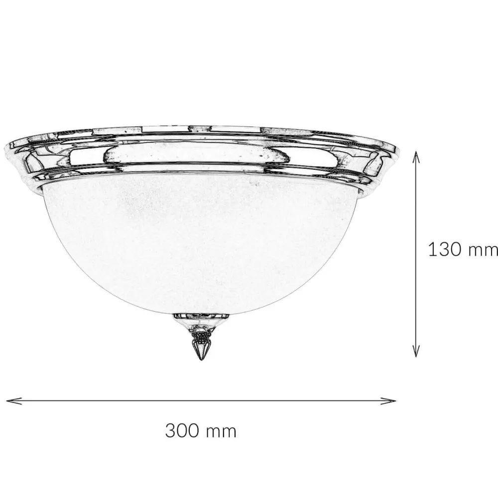 Sale Lido Deckenleuchte Antik in Messing Creme Wohnzimmer