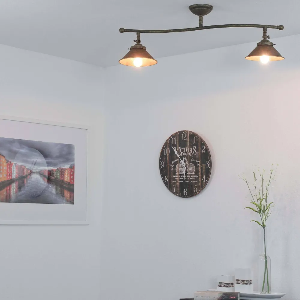 Giovanni Battista Deckenleuchte Antik Messing Vintage Verstellbar* Wohnzimmerlampen|Messinglampen