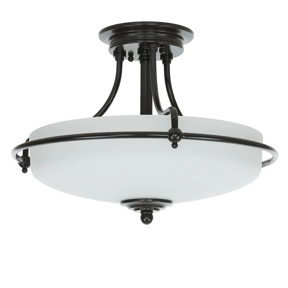 Elstead Deckenleuchte ASPERO Bronze Ø43cm Flur Lampe* Glaslampen|Designerlampen