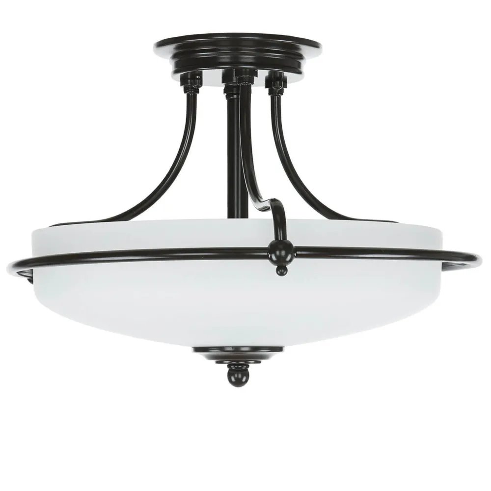 Elstead Deckenleuchte ASPERO Bronze Ø43cm Flur Lampe* Glaslampen|Designerlampen