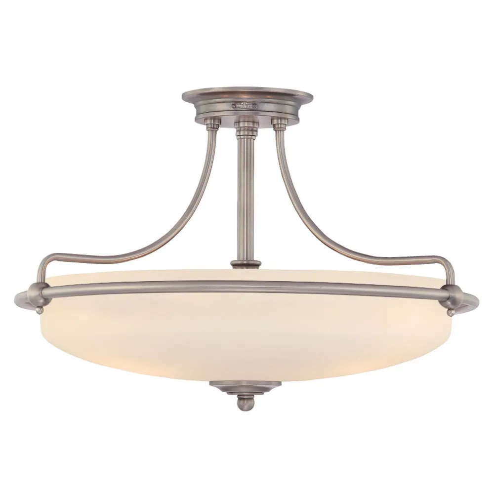 Elstead Deckenleuchte ASPERO in Chrom Creme 3-flmg Lampe* Wohnzimmerlampen|Designerlampen