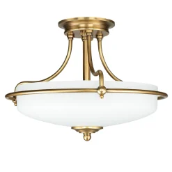 Best Elstead Deckenleuchte ASPERO Messing Jugendstil Lampe