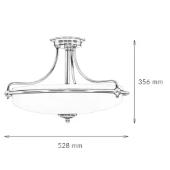 Elstead Deckenleuchte ASPERO Messing Creme 4xE27 Lampe* Designerlampen|Jugendstil Lampen