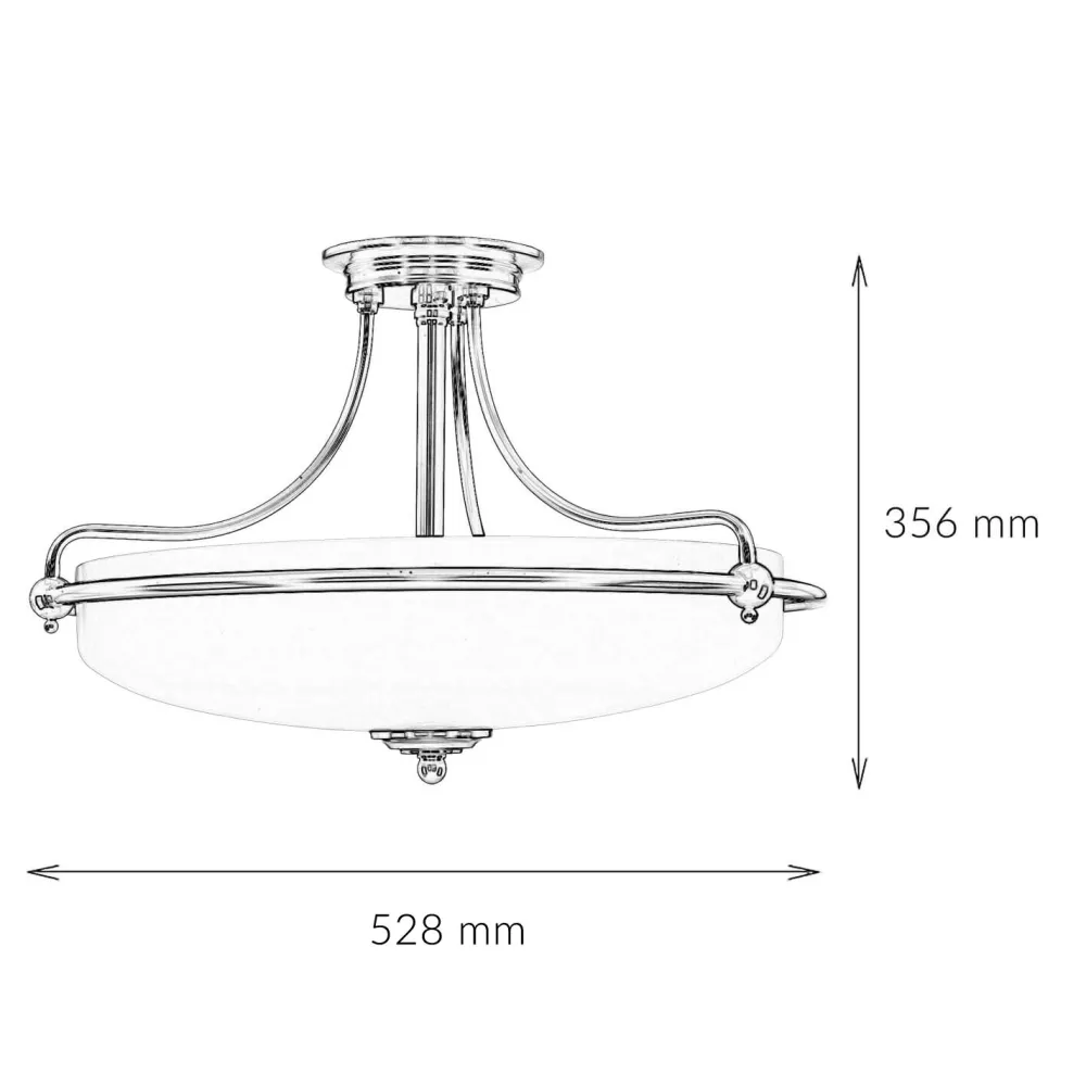 Elstead Deckenleuchte ASPERO Messing Creme 4xE27 Lampe* Designerlampen|Jugendstil Lampen