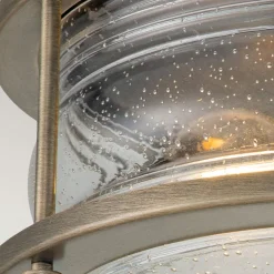 Elstead Deckenleuchte außen Aluminium Glas B: 30,5 cm IP44 E27* Metall Lampen|Vintage Lampen