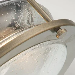 Elstead Deckenleuchte außen Aluminium Glas B: 30,5 cm IP44 E27* Metall Lampen|Vintage Lampen