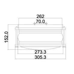 Elstead Deckenleuchte außen Aluminium Glas B: 30,5 cm IP44 E27* Metall Lampen|Vintage Lampen