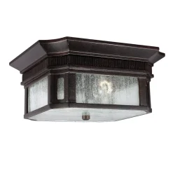 Online Elstead Deckenleuchte Außen in Bronze 2x E27 Regenglas