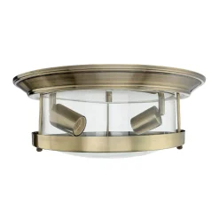 Easylight Deckenleuchte Bad IP44 E27 Ø 40 cm rund Glas Metall