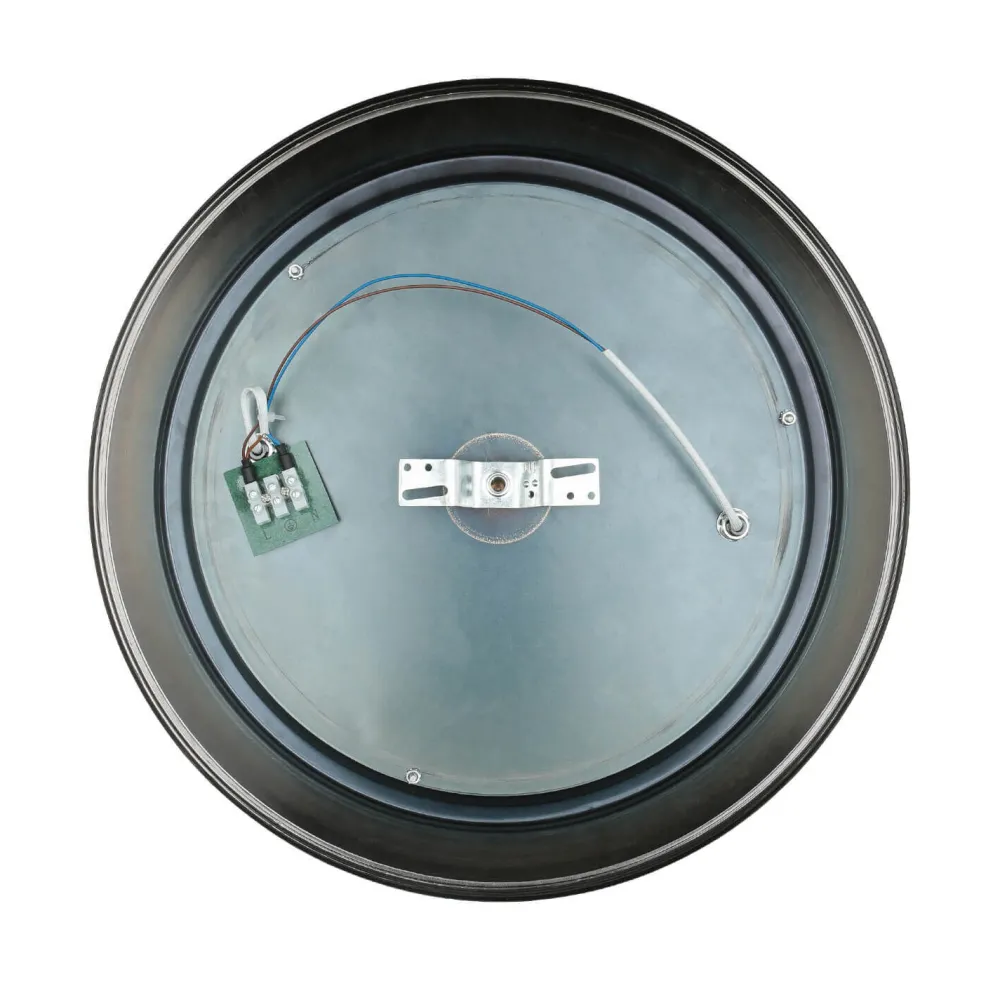 Easylight Deckenleuchte Bad IP44 E27 Ø 40 cm rund Glas Metall