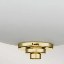 Elstead Deckenleuchte Bad rund Ø 33,5 cm IP44 Messing Weiß 2x E27* Deckenleuchten|Badezimmer Lampe