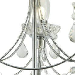 Best Searchlight Deckenleuchte Badezimmer Ø 48 cm Kristall Metall IP44