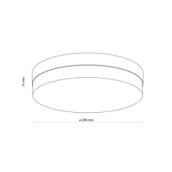 Sale TK Lighting Deckenleuchte Badezimmer rund Ø 29 cm IP44 Bad Weiß E27