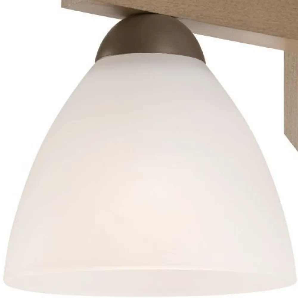 Lamkur Deckenleuchte BATORY Holz 3-flmg Modern Wohnzimmer* Deckenleuchten|Flurlampen