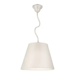 Lamkur Deckenleuchte Beige Stoff rund Wohnzimmer Landhaus* Deckenleuchten|Schlafzimmer Lampen