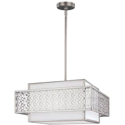 New Elstead Deckenleuchte BIRO Silber Design Lampe Wohnzimmer