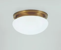 New Berliner Messingleuchten Deckenleuchte blendarm Berliner Messing Glas Ø30 cm E27