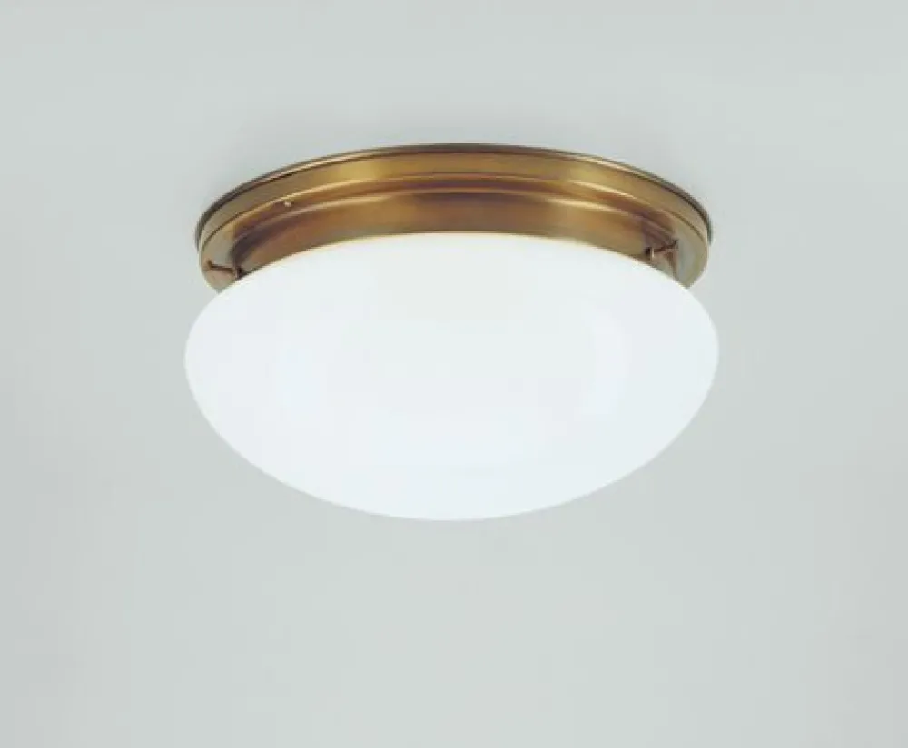 New Berliner Messingleuchten Deckenleuchte blendarm Berliner Messing Glas Ø30 cm E27