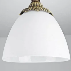 Giovanni Battista Deckenleuchte Bronze Hell Glasschirm Beatrice