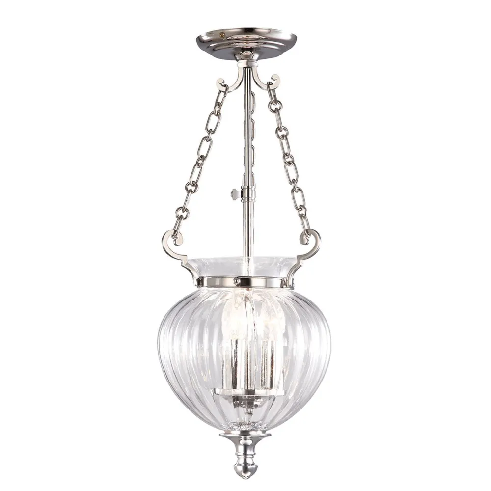 Elstead Deckenleuchte CANDELA 6 in Nickel Ø22cm Wohnzimmer* Deckenleuchten|Wohnzimmerlampen