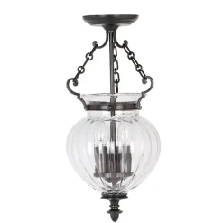 Elstead Deckenleuchte CANDELA 6 in Bronze Glas Ø22cm Lampe* Deckenleuchten|Designerlampen