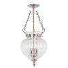 Best Elstead Deckenleuchte CANDELA 6 Nickel Ø28cm 3-flmg Lampe