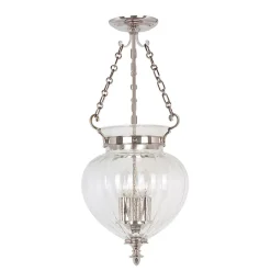 Best Elstead Deckenleuchte CANDELA 6 Nickel Ø28cm 3-flmg Lampe