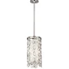 Elstead Deckenleuchte CASTELO in Nickel Glas Ø18cm Lampe