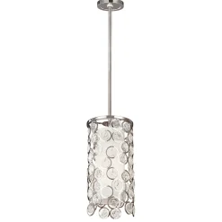 Elstead Deckenleuchte CASTELO in Nickel Glas Ø18cm Lampe