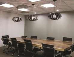 Best Elstead Deckenleuchte CEYDA Schwarz Ø55cm kürzbar Lampe