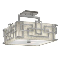 Elstead Deckenleuchte CHINO Nickel Design Lampe Wohnzimmer* Flurlampen|Bürolampen