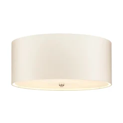 Elstead Deckenleuchte Creme Chrom rund Ø56cm blendarm* Deckenleuchten|Flurlampen