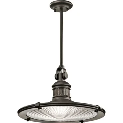 Outlet Elstead Deckenleuchte DEFNE in Bronze Ø46cm kürzbar Lampe
