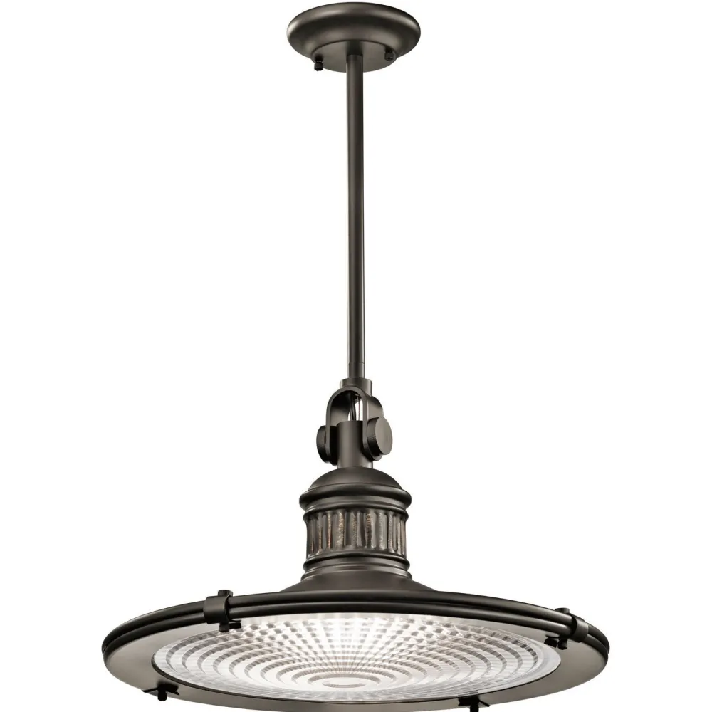 Outlet Elstead Deckenleuchte DEFNE in Bronze Ø46cm kürzbar Lampe