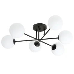 Best Emibig Deckenleuchte DIONISIA Weiß Schwarz Kugelschirme