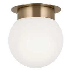 Elstead Deckenleuchte E27 Ø 20,3 cm Metall Glas in Bronze Weiß* Deckenleuchten|Flurlampen