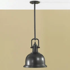 Outlet Elstead Deckenleuchte E27 in Bronze Metall Industrial MORGANNA
