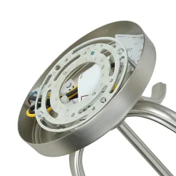 Elstead Deckenleuchte E27 Weiß Nickel Ø37cm Glas Metall