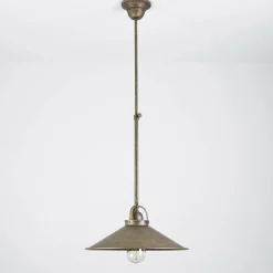 Best Giovanni Battista Deckenleuchte echtes Messing in Bronze Antik