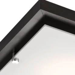 Clearance Lamkur Deckenleuchte Esszimmer Braun Holz quadratisch