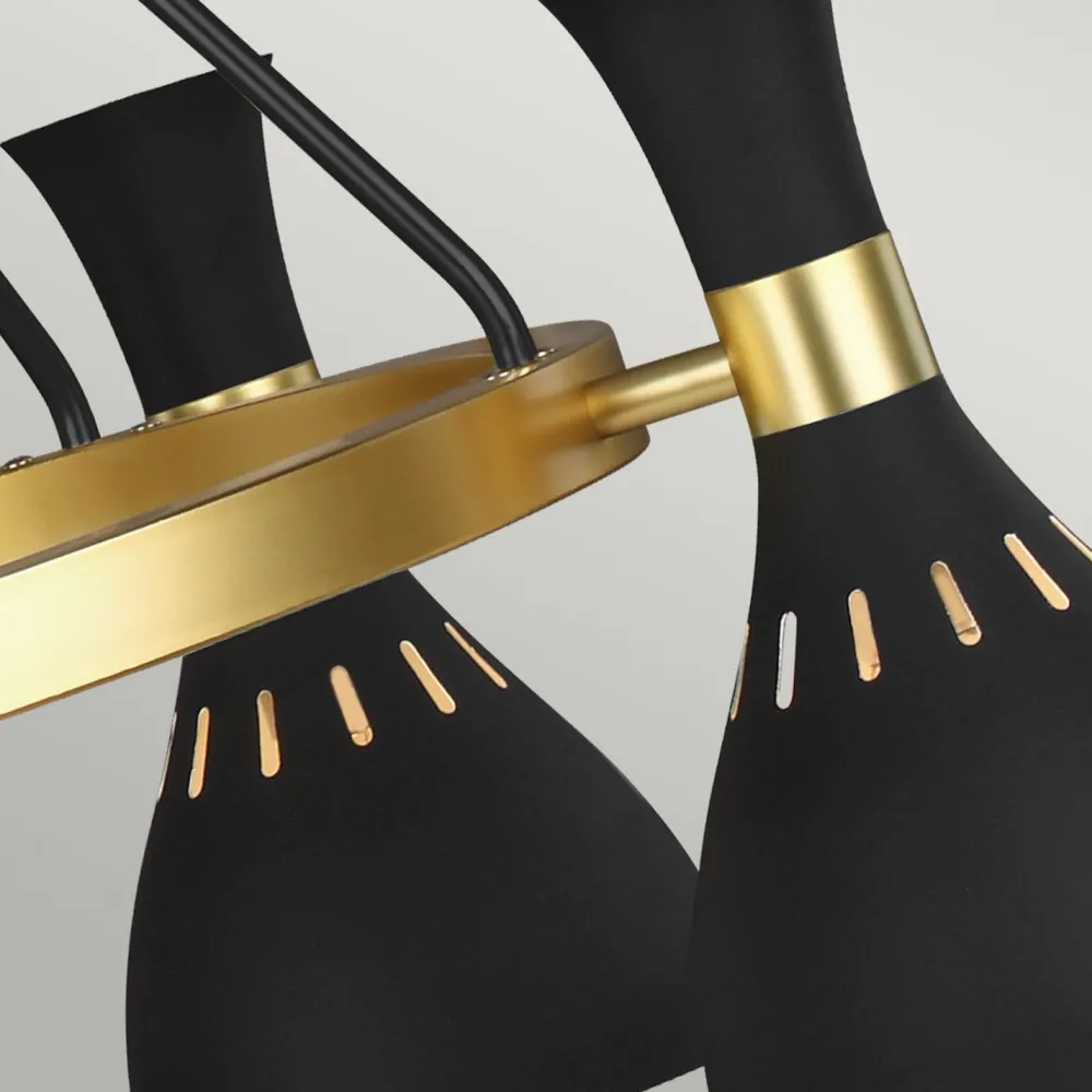 Best Elstead Deckenleuchte Esszimmer Esstisch Schwarz Messing