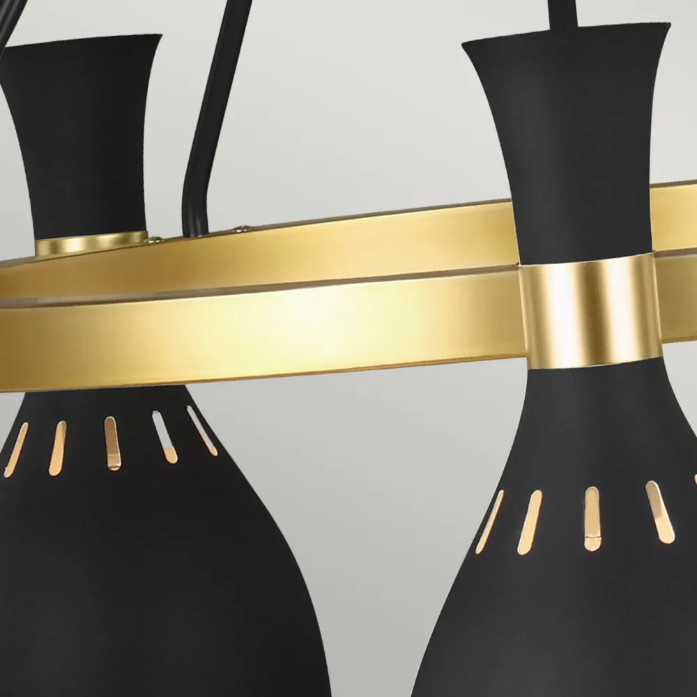 Best Elstead Deckenleuchte Esszimmer Esstisch Schwarz Messing