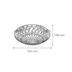 Elstead Deckenleuchte FARFALLA 10 Buntglas Tiffany Lampe* Deckenleuchten|Flurlampen