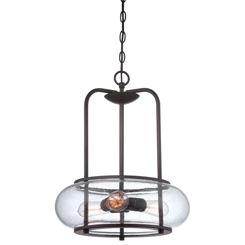 Elstead Deckenleuchte FELI Regenglas kürzbar Ø41cm Lampe* Hängelampen|Industrie Lampen