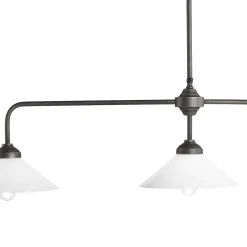 Online Giovanni Battista Deckenleuchte 3-flammig B: 114,5 cm Glas Messing E27