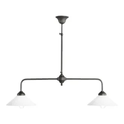 Giovanni Battista Deckenleuchte 2-flammig Messing Glas H: max. 89,5 cm E27* Deckenleuchten|Hängelampen