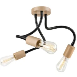 Lamkur Deckenleuchte flexibel Schwarz Modern Wohnzimmer* Deckenleuchten|Flurlampen