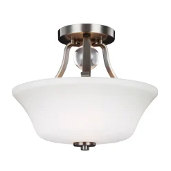 Discount Elstead Deckenleuchte FLUIDA Nickel Ø35cm Lampe blendarm