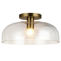 Elstead Deckenleuchte Glas Metall Ø 30,5 cm rund E27 Modern* Deckenleuchten|Flurlampen