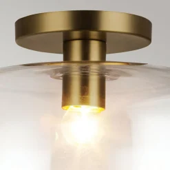 Elstead Deckenleuchte Glas Metall Ø 30,5 cm rund E27 Modern* Deckenleuchten|Flurlampen